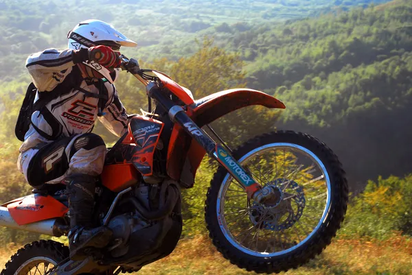 Enduro rider — Stockfoto