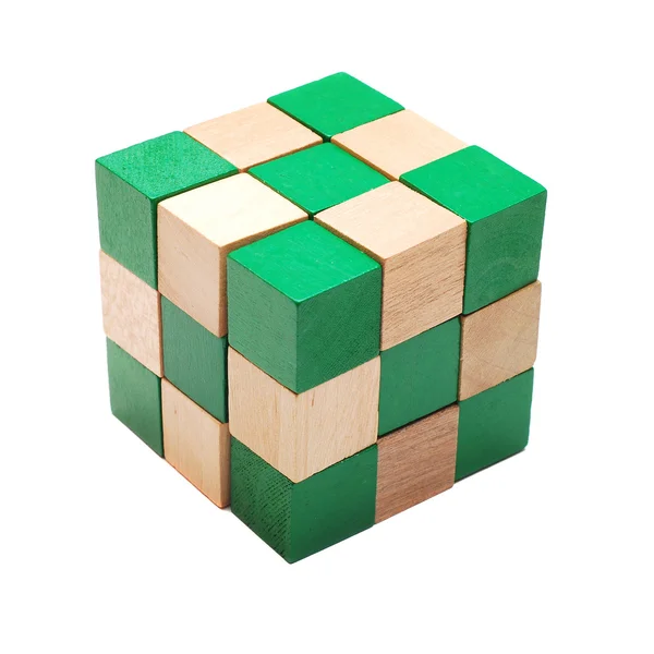 Cubo de rompecabezas — Foto de Stock