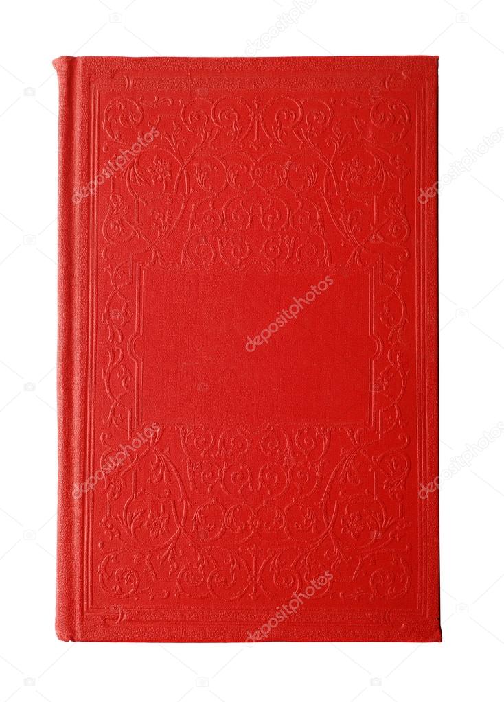 Red book isolated on white