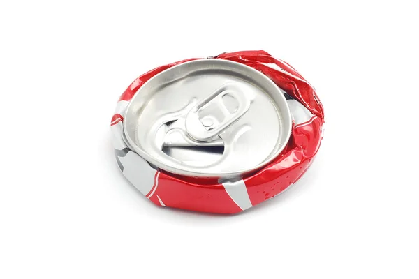 Crushed soda can — Stock Photo, Image