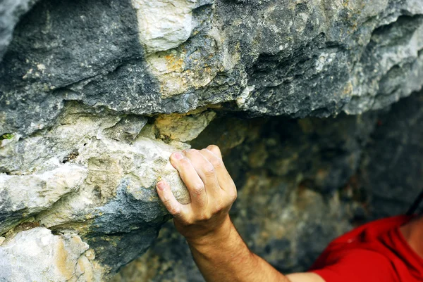 Climber's hand — Stock Photo, Image