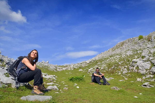 Summer hikers — Stock Photo, Image