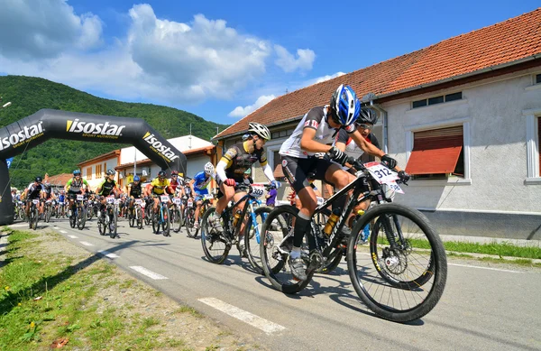 Mountain bike marathon — Stock Photo, Image