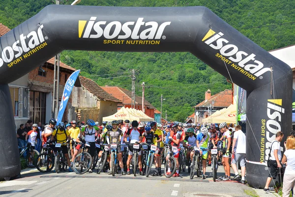 Dağ bisikleti Maratonu — Stok fotoğraf