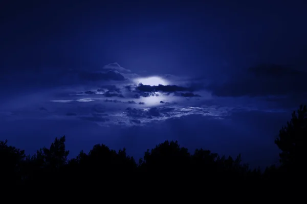 Full moon night sky — Stock Photo, Image