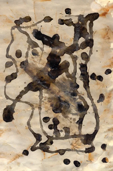 Rust and paint on paper — Stock Photo, Image
