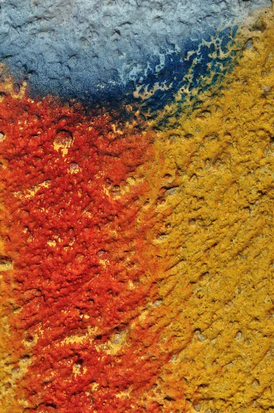 Farbe verschmiert strukturierte Wand — Stockfoto