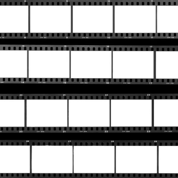 Molduras de filme em branco folha de contato — Fotografia de Stock