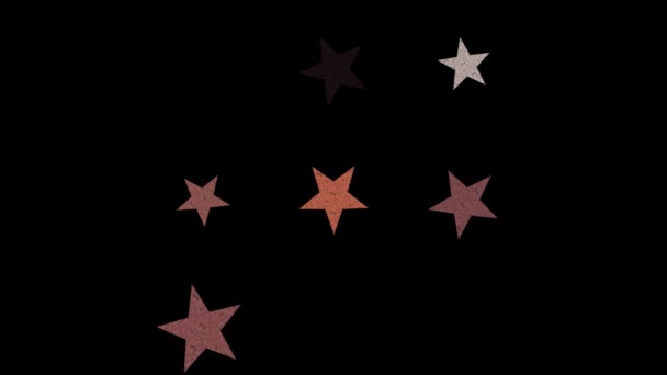 在夜晚的天空上的星星 — 图库视频影像