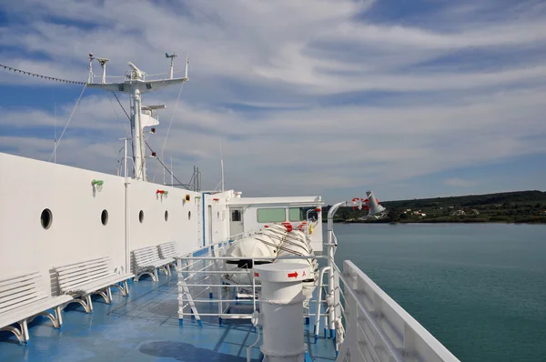 Ship deck horizon — Stock Photo, Image