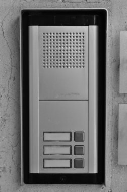 intercom doorbell buttons clipart