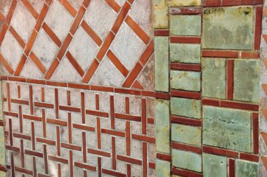 geometrik şekiller eski duvar