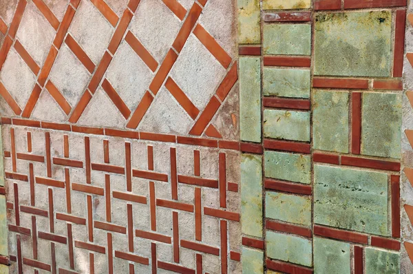 Geometrische Formen alte Mauer — Stockfoto