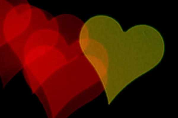 Heart shaped blur pattern — Stock Photo, Image