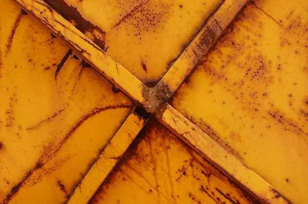 Rusty yellow metal background — Stock Photo, Image