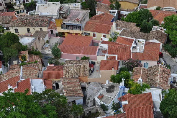 Vista panorámica del barrio anafiotika —  Fotos de Stock