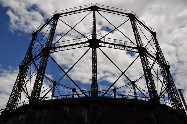 Paslı gasholder — Stok fotoğraf