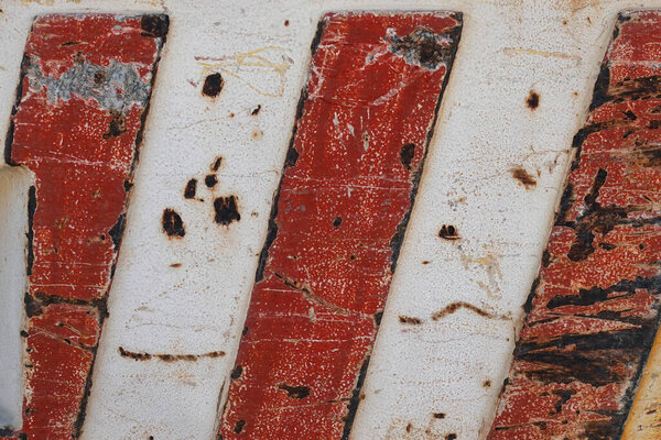 Rusty Metal Texture Red Stripes Abstract Background Stock Picture