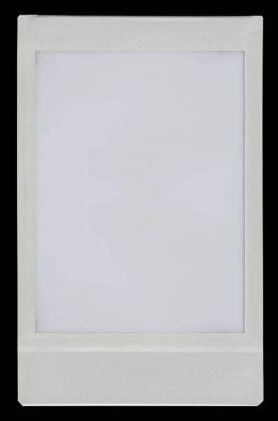 Overexposed Blank Instant Camera Film Photograph White Border Frame Design — 스톡 사진