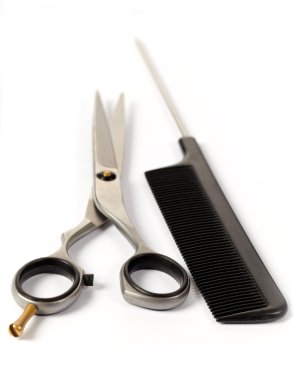 saç makası ve tarak