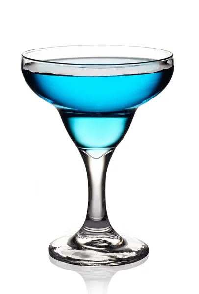 Glas blauer Cocktail — Stockfoto