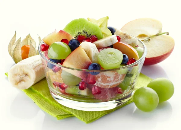 Salada de frutas frescas e saudáveis — Fotografia de Stock