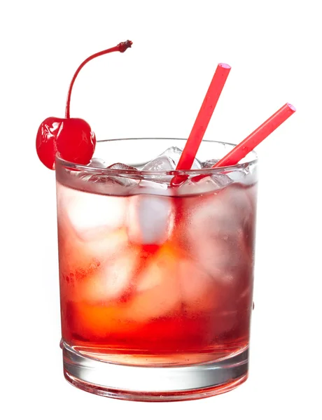 Cocktail alcolico rosso — Foto Stock