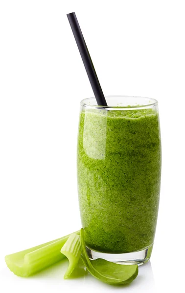 Smoothie vegetal verde — Fotografia de Stock