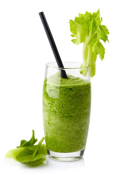 Smoothie vegetal verde — Fotografia de Stock