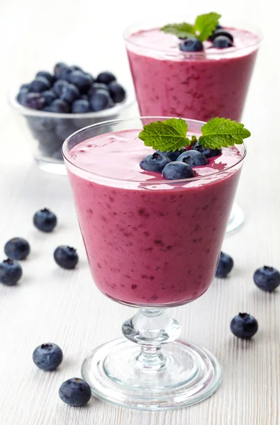 Blåbär smoothies — Stockfoto