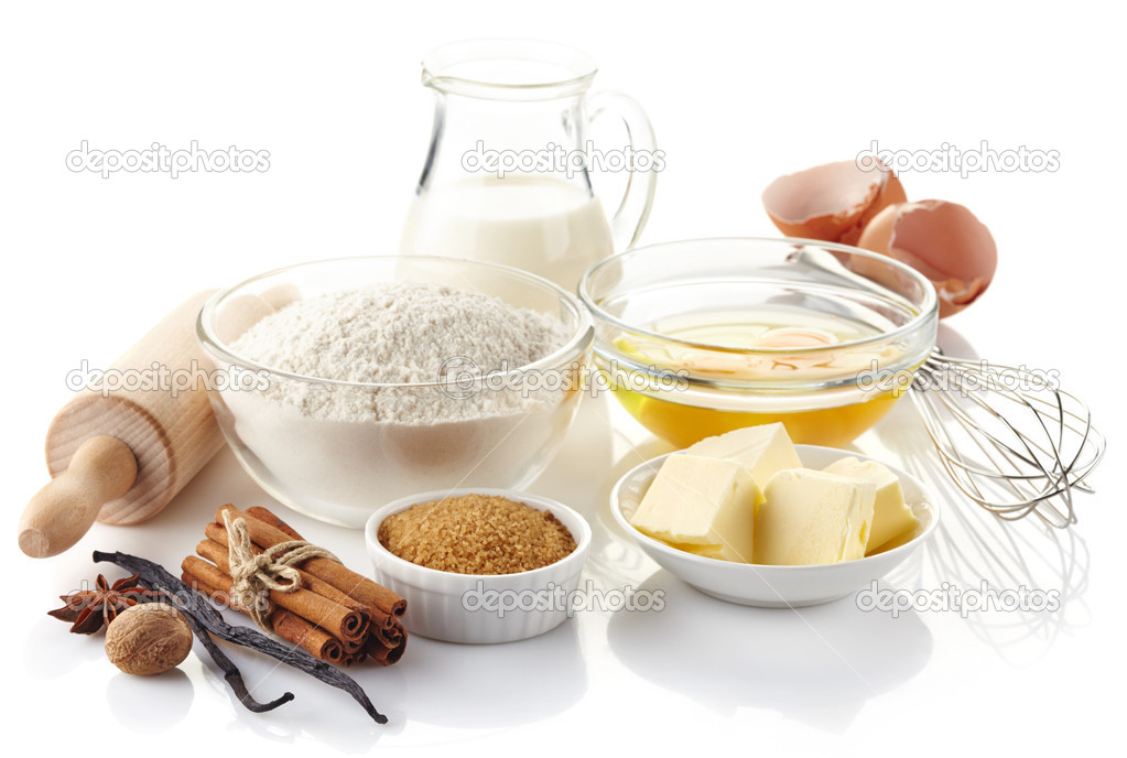 Ingredients for baking cake