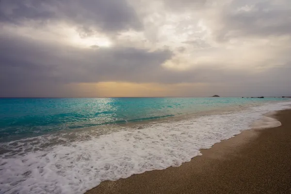 Het prachtige strand van gialos (lefkada) — Stockfoto