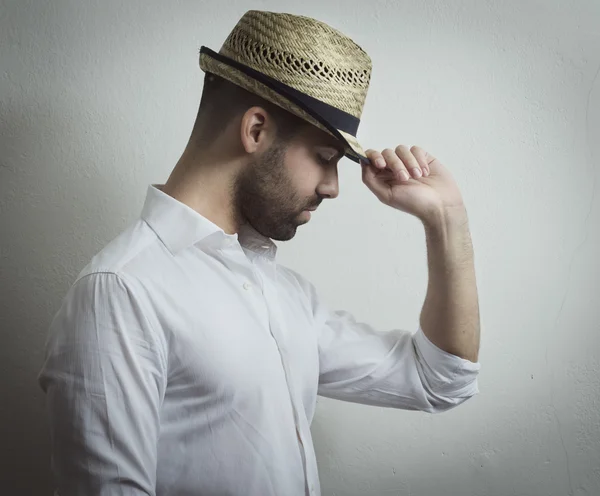 Homem com chapéu — Fotografia de Stock