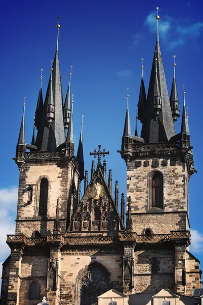 La Iglesia de la Madre de Dios frente a Tyn — Foto de Stock