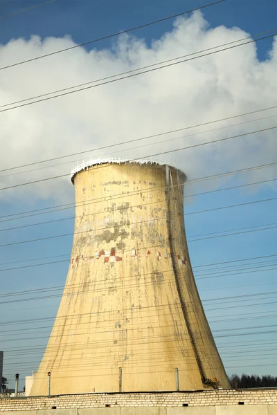 thermal power plant in winter