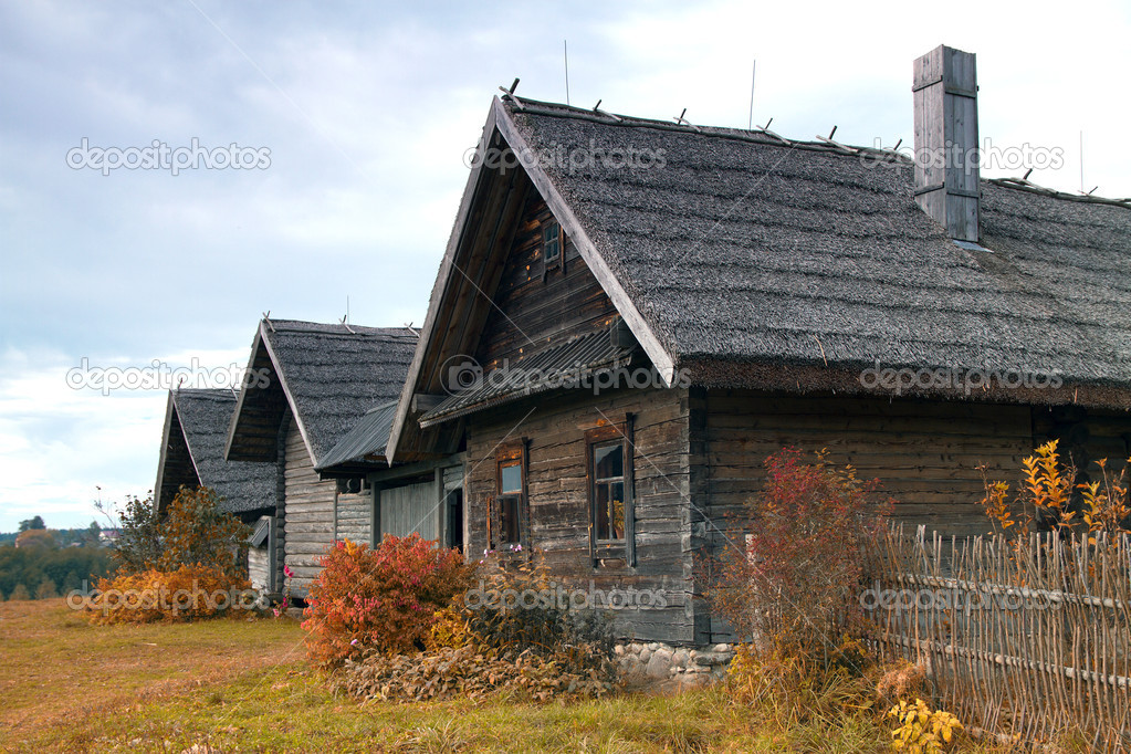 antique wooden village in the heart of Europe