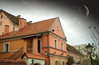 Minsk gece. Bu görüntü nasa tarafından döşenmiş unsurları