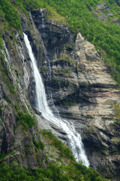 Waterfall fjord — Stock Photo, Image