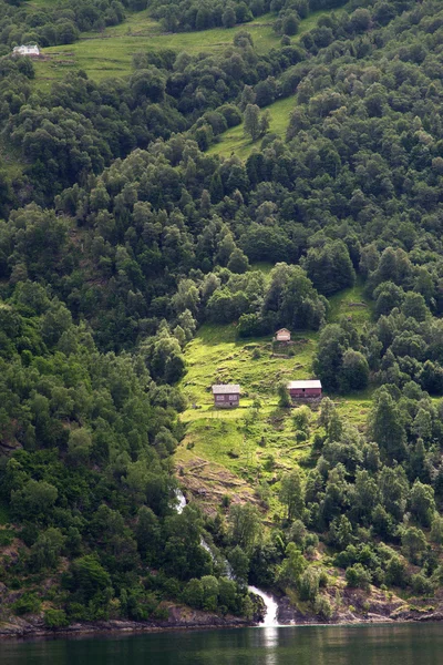 Wasserfall-Fjord — Stockfoto