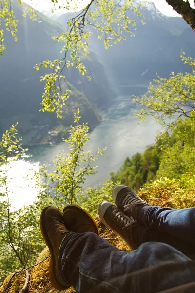 Newlyweds honeymoon vacation — Stock Photo, Image