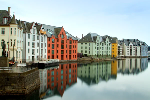 Town of Aalesund Royalty Free Stock Photos
