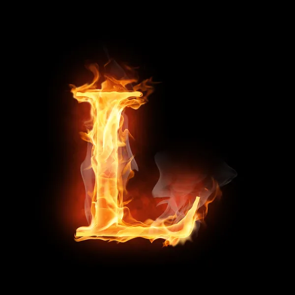 Flammendes Symbol — Stockfoto