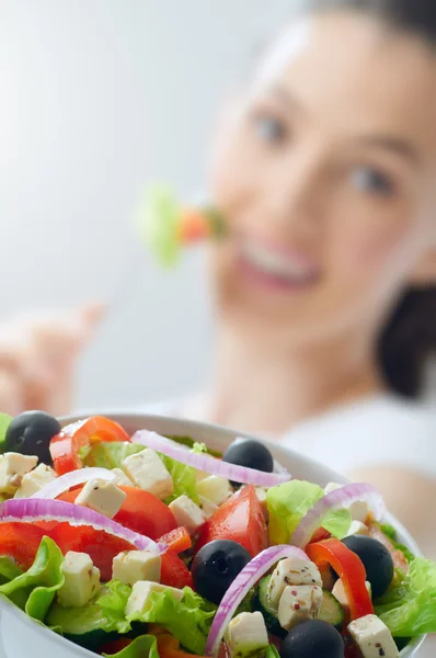 Mangiare cibo sano — Foto Stock