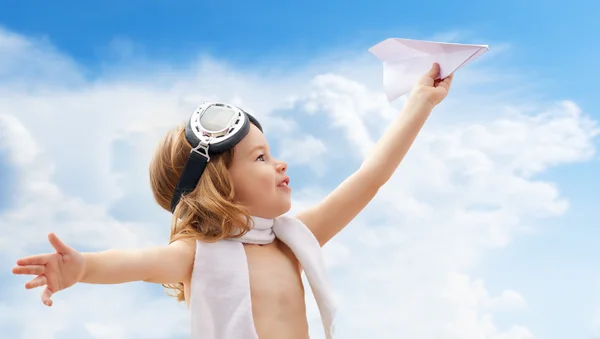 Airplane pilot — Stock Photo, Image