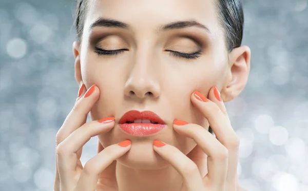 Manicure colorido — Fotografia de Stock