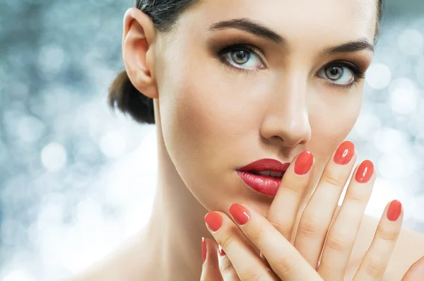 Manicure colorata — Foto Stock