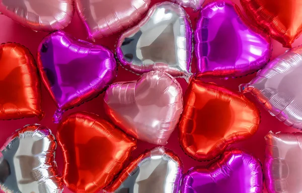 Bonne Bannière Saint Valentin Conception Fond Vacances Avec Des Ballons — Photo