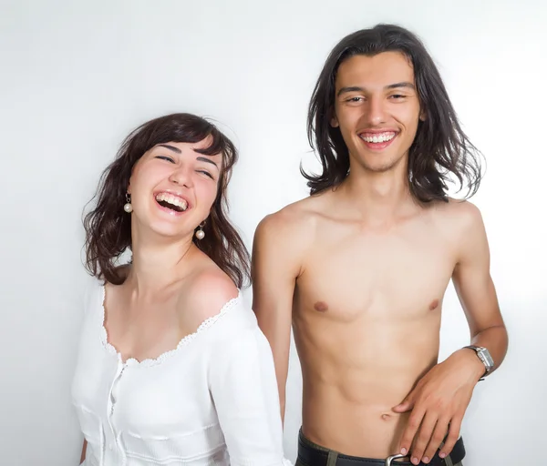 Щасливі молода пара — стокове фото