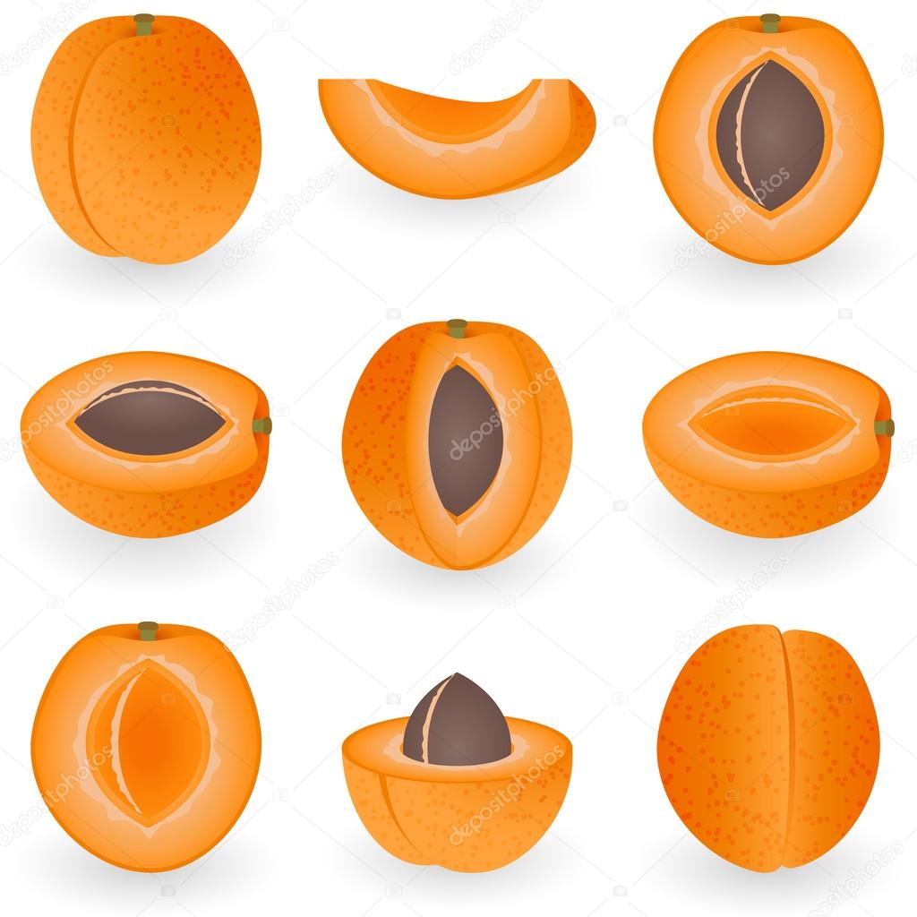 Icon set Apricot