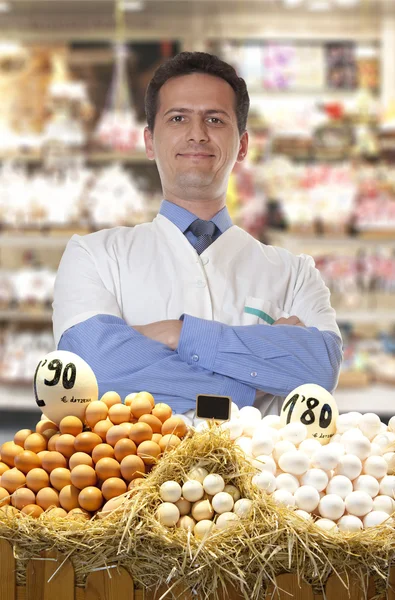 農家販売卵 — ストック写真